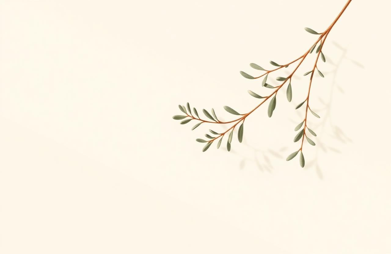Ilustração botânica minimalista